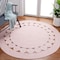 Safavieh 3 x 3 ft. Cape Cod Round Area Rug, Pink CAP225U-3R - alternate 4